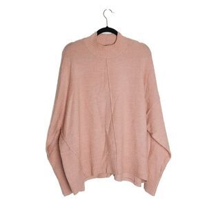Micha Lounge Womens Relaxed Sweater in Soft Pink Size 16